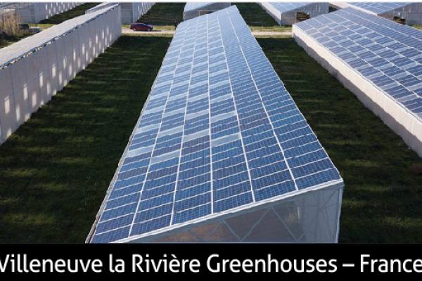 Villeneuve la Rivière Greenhouses, France